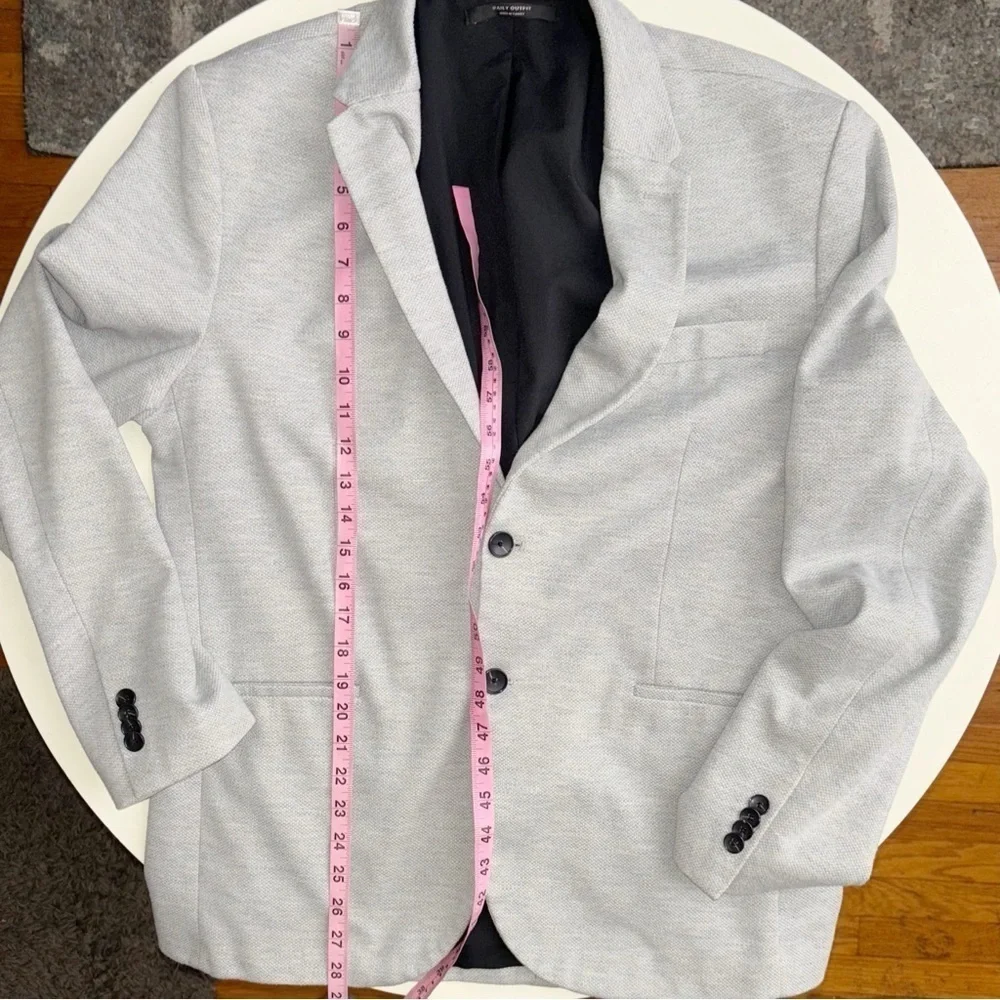 Zara Essentials Men’s Blazer Jacket Size XL Gray